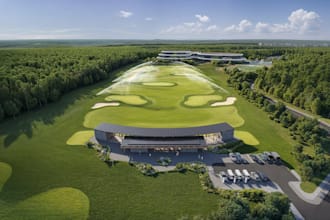 foresight virtual golf club and resort, game design, driving range,putting green