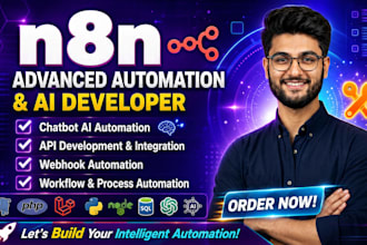 develop n8n automation, ai workflows, and custom ai agents for your business