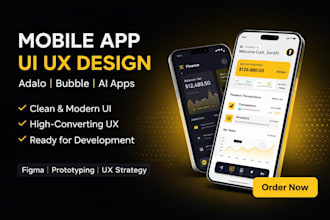 design mobile app ui ux design app design adalo bubble ai mobile app development