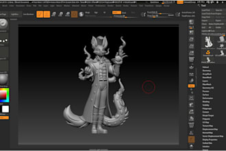 design a custom rpg or tabletop miniature model dnd character for 3d printing