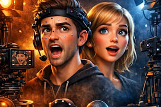 create cinematic dynamic head animation character motion 3d facial expression