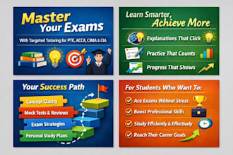 offer personalized tutoring for pte, acca, cima, and cia