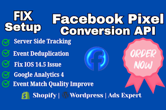 set up facebook pixel and track conversions for shopify and websites