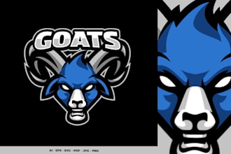 design good looking goat logo with original concept