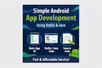 develop android apps using kotlin, firebase and API integration