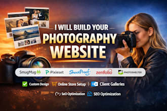 build smugmug photoshelter zemfolio pixieset shootproof photografhy website