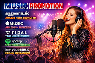 usa japan amazon music promotion,apple music promotion,tidal music,spotify music