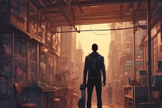 comic book illustration with comic book illustrator