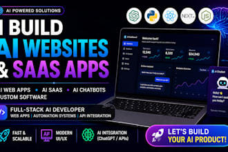 develop ai website ai web app ai saas app ai web application software developer