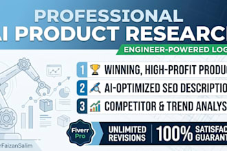 do ai powered product research and SEO descriptions for your store