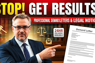 prepare legal demand letter and legal notice