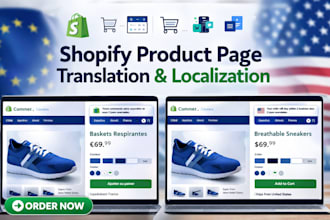 translate and localize your shopify product page for eu and US markets