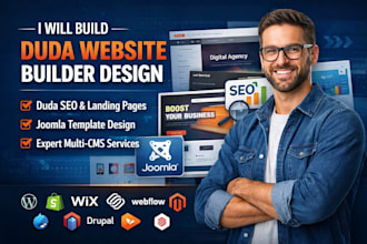 build a duda website builder design duda seo landing page joomla template design