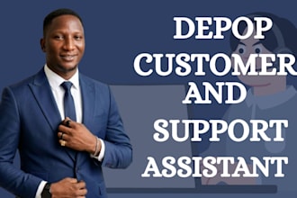 be a customer support and assistant for your depop shop