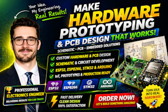 make hardware prototyping esp32 schematic pcb design esp8266 arduino stm32