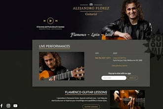 design music dj artist website