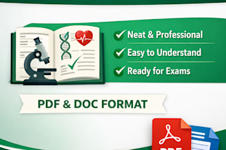 create short and clear biology or nursing notes