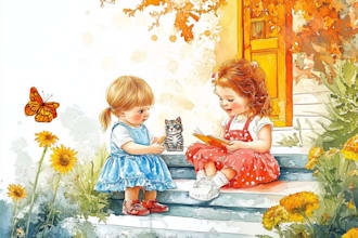 illustrate christian childrens books and bible stories