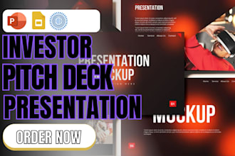 do a business presentation, pitch deck, or corporate slide