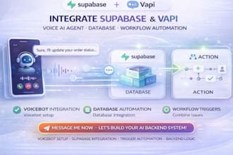integrate supabase vapi ai voice agent database triggers and backend automation