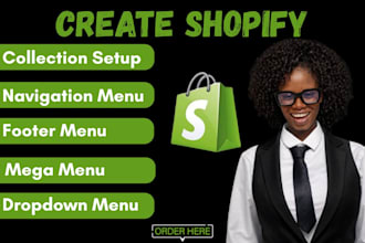 create organize shopify menu collection main menu page navigation menu