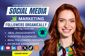 grow your instagram with marketing, promotion and social media posts