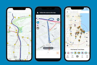 build geolocation app, car tracking app, google maps, navigation app, time track