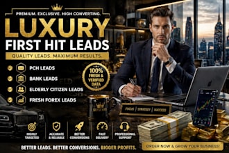 premium pch leads banking leads senior leads,  fresh forex leads