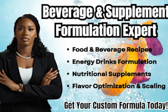 food formulation beverage formulation recipe development supplement formulation