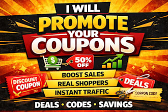 advertise your promo codes, deals and coupon to real shoppers