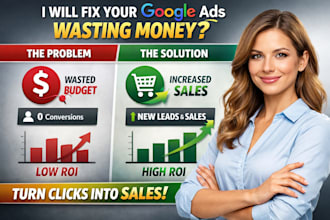 fix your google ads, facebook marketplace and turn clicks into sales