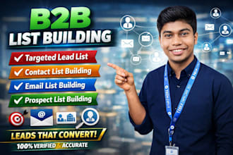 do contact list building, email list building, business leads