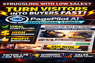 build design pagepilot ai advertorial store high converting product page