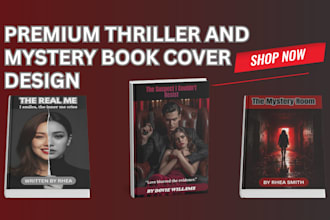 design a premium thriller , mystery book cover amzon kindle cover kdp paperback