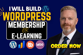 build wordpress membership and subscription websites lms paid access recurring