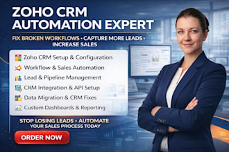 fix setup automate zoho CRM to generate more leads sales for your website