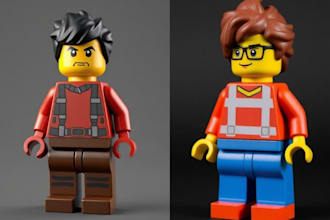 design 3d lego minifigure lego character 3d lego toy lego cartoon lego manual