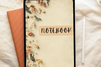 create a fully customized digital notebook or journal