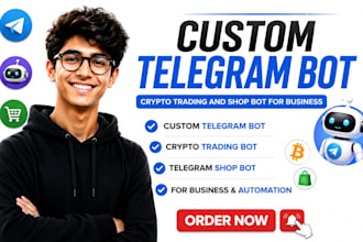 ai telegram bot telegram crypto trading bot telegram shop bot telegram mini game
