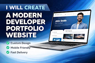 build a modern responsive portfolio website