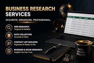 do web research, data collection, and contact list building