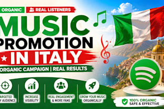 do italy music promotion with an organic campaign
