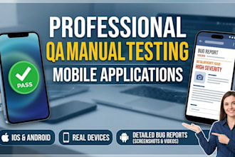 perform mobile app QA testing on iphone and android devices