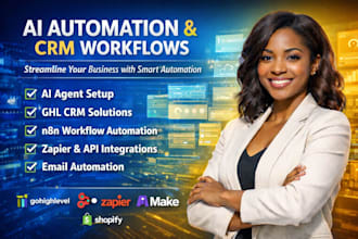 build custom gohighlevel ai agent ghl crm make n8n workflow email automation API