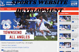 develop responsive sports website, livescore website