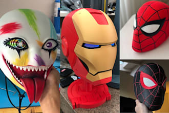 3d model print paint and ship your 3d helmet 3d mask 3d cosplay armour