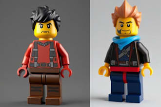 3d lego minifigure lego toy character lego collectors set toys 3d miniature