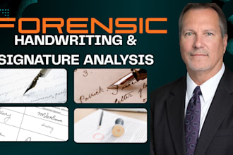 do forensic signature and handwriting analysis, comparison, forgery detection