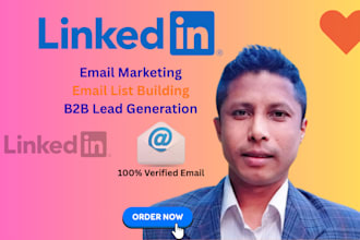 do b2b lead generation,email list,linkedin leads