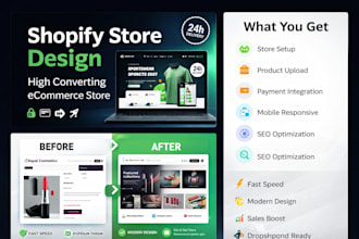 design high converting shopify store